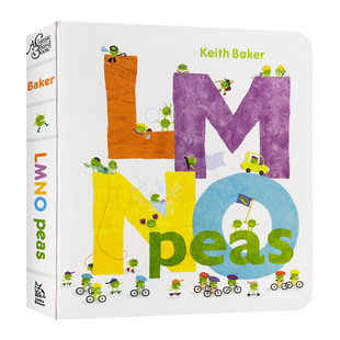 English original picture book LMNO Peas small beans Series children's English Enlightenment cognitive letter cardboard book