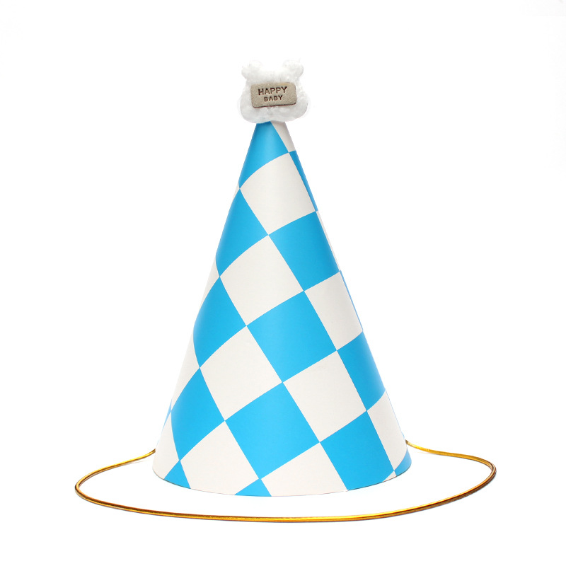 Sombreros de cumpleaños de embalaje independiente, sombreros de fiesta, sombreros de punta, sombreros de fiesta para bebés, sombreros de pastel