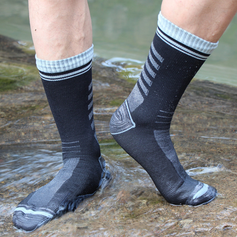 Waterproof Socks, Mid-Calf Ski Socks, Cycling Sports, Wading, Breathable, Anti-Freeze, Warm, Men's and Women's Outdoor Waterproof Socks