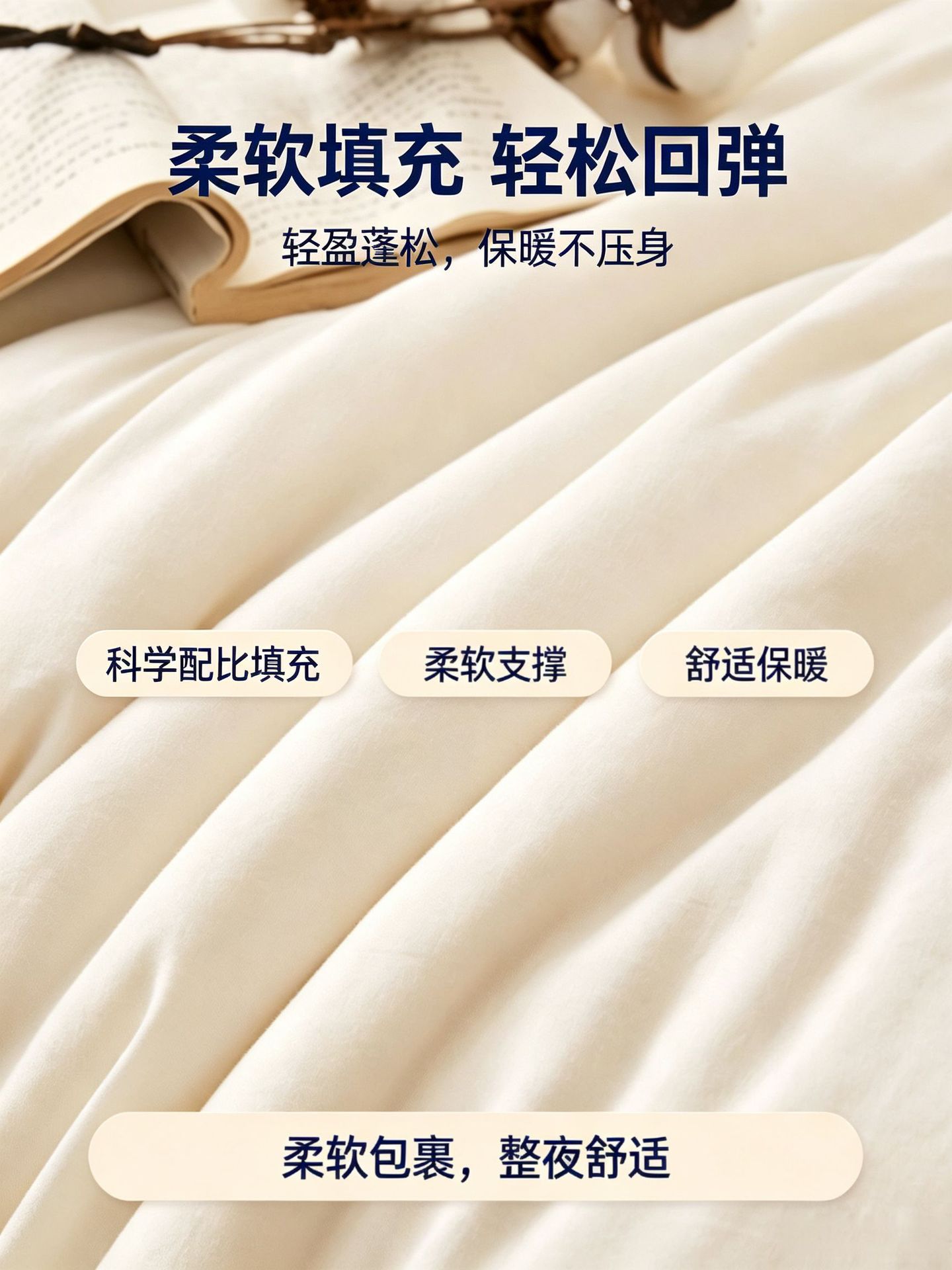 A类抗菌水洗棉大豆纤维被芯春秋被学生宿舍棉被亲肤四季通用被子