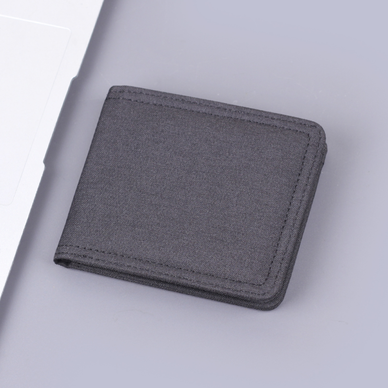 Canvas cartera corta para hombres con cremallera cartera de hombres cartera de tarjetas de hombres cartera de hombres en una cartera de hombre transfronteriza