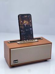 XM-505無線bluetoothスピーカー大音量デスクトップ木製レトロラジオミニポータブル小型オーディオ