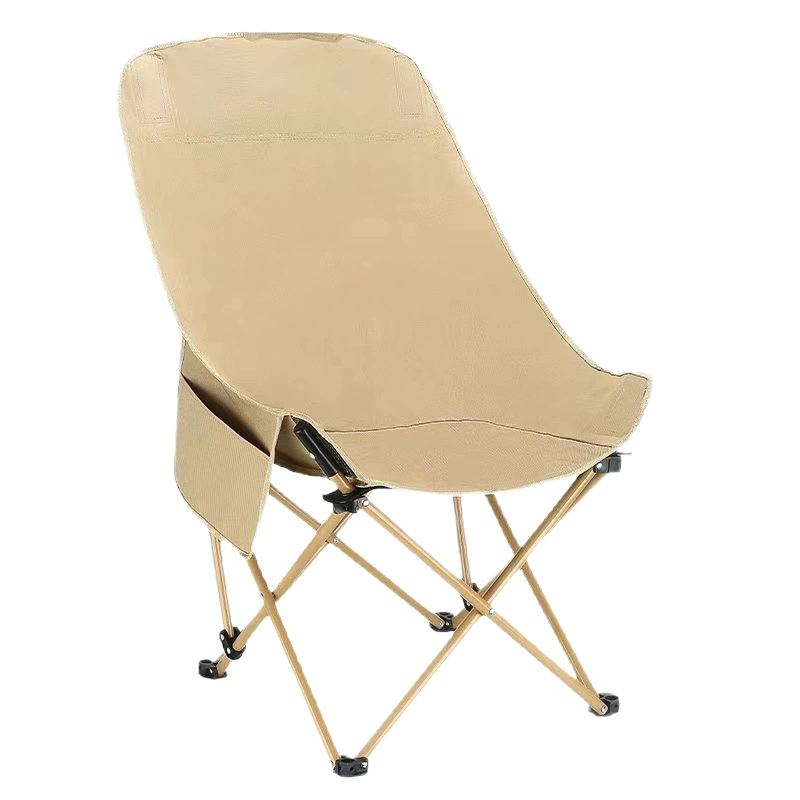 Складной Moon chair, портативное походное кресло с высокой спинкой, регулируется 2/3 шага, варианты с мягкой обивкой и каркасом