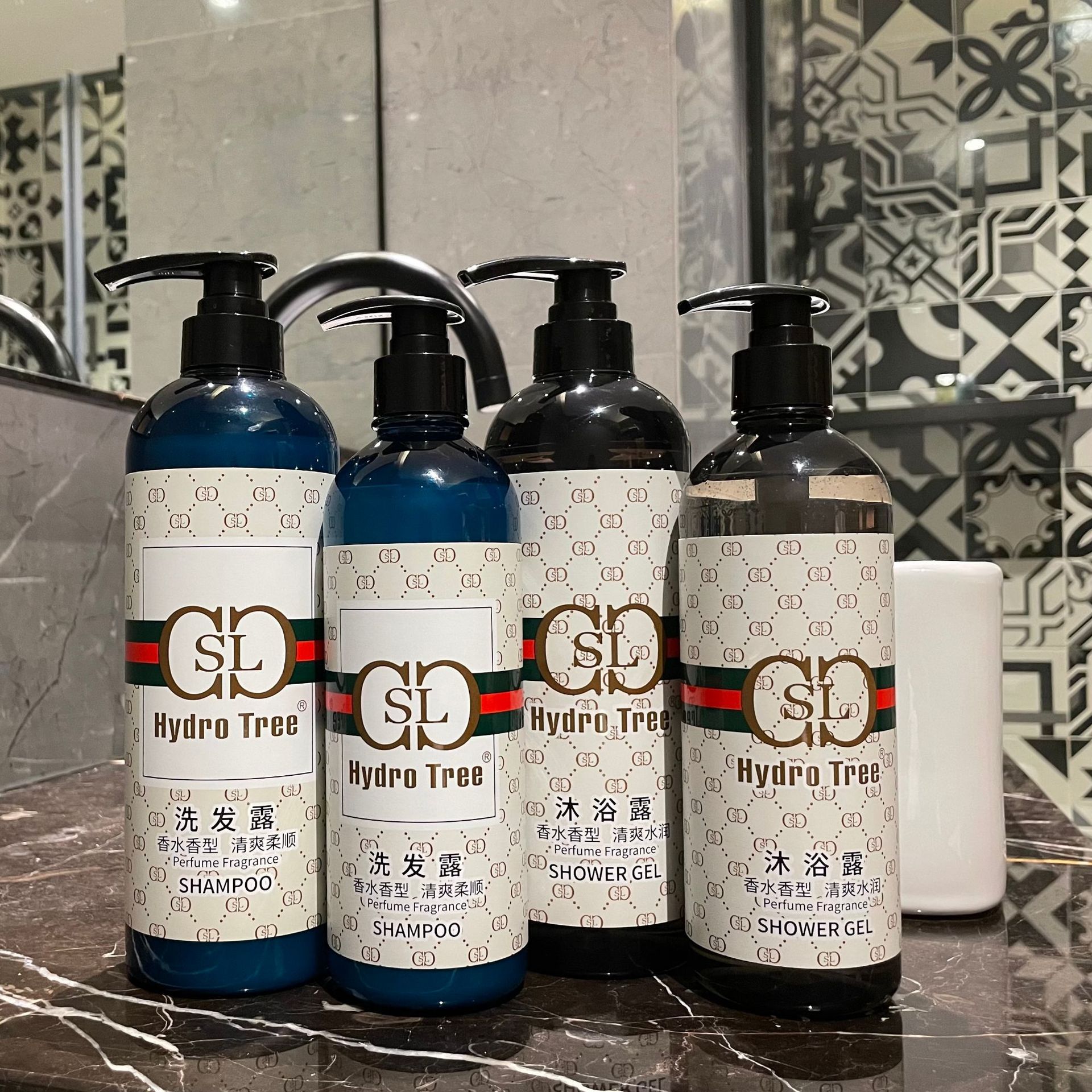 时尚精油洗发露去屑止痒清爽控油沐浴露保湿持久留香发廊酒店通用|ms