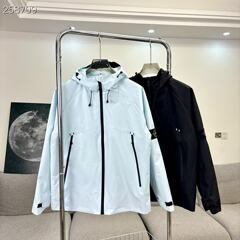 跨境Stone Island/石头三防户外以太蓝冲锋衣岛防晒衣夹克外套潮