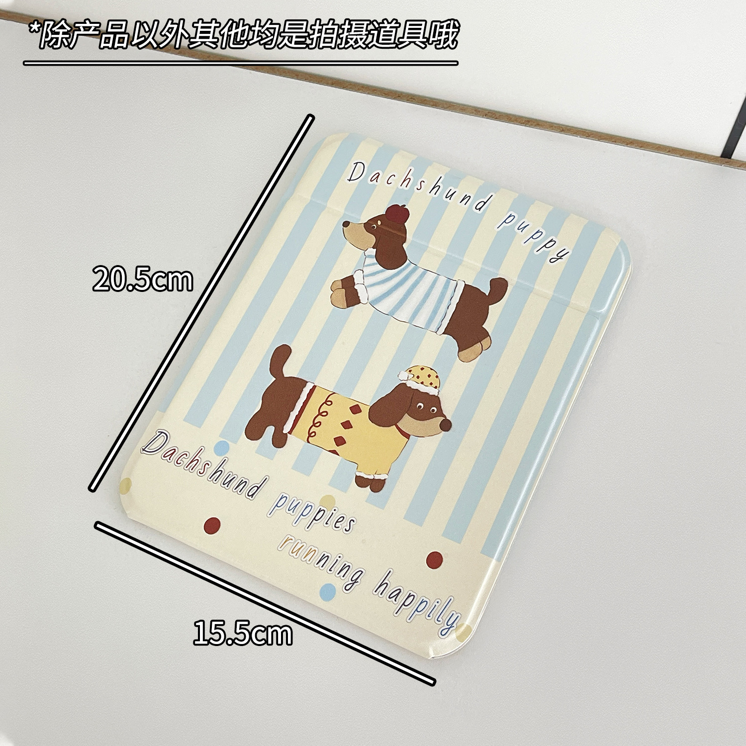 Lindo espejo de maquillaje de perro de salchicha espejo de tocador plegable espejo de maquillaje de dormitorio de estudiantes de escritorio portátil espejo de viaje