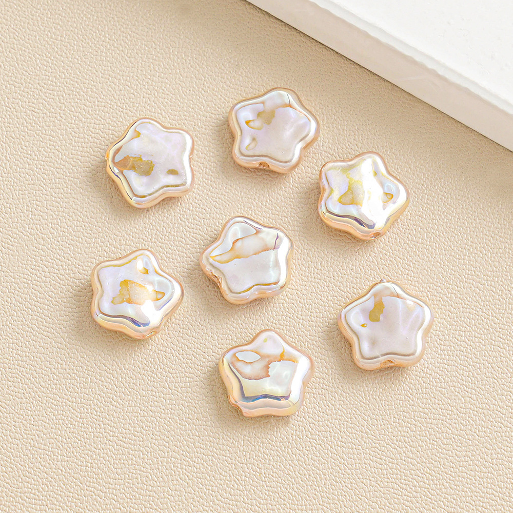 30 ABS Barroco Alien Clover Star Flor con cuentas Pulsera de bricolaje Accesorios de joyería Lote suelto