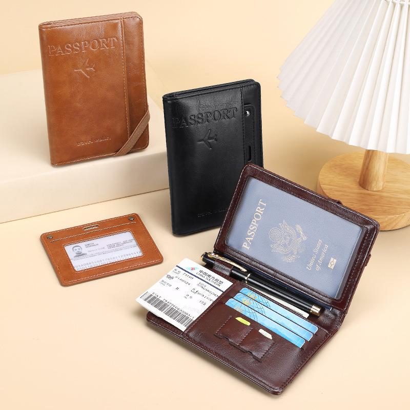 メーカー既製パスポートホルダー、書類保護カバー、トラベルウォレット、カードホルダー、多機能名刺、大容量収納バッグ|undefined