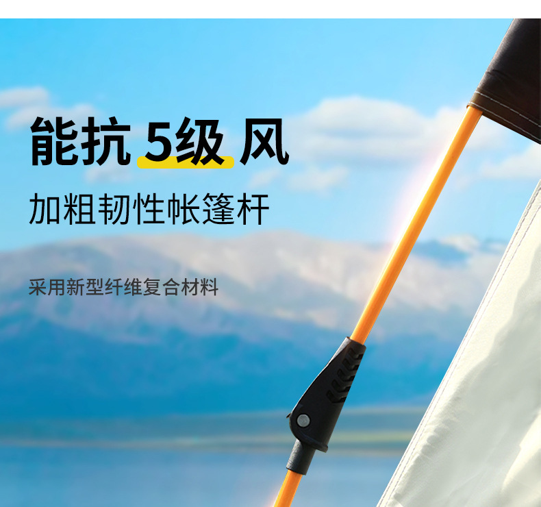 Outdoor Tent for Camping, Beach, Portable Folding, Automatic Quick Setup, Sun Protection, Thickened, Rainproof, Wholesale