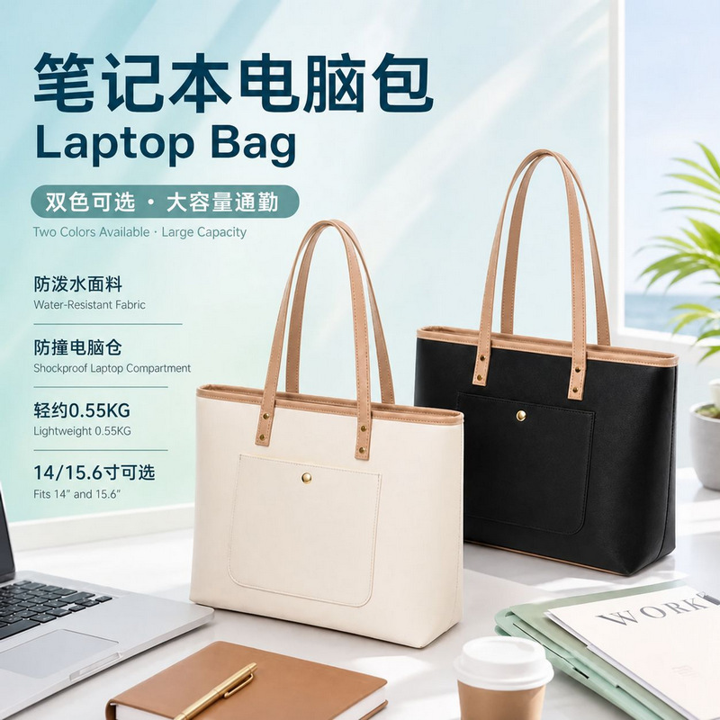 Laptop Bag Multifunctional Handbag Tote Bag Single Shoulder Women's Commuter Bag 14inch 15.6inch Large Capacity Laptop Bag Multifunctional Handbag Tote Bag Single Shoulder Women's Commuter Bag 14inch 15.6inch Large Capacity