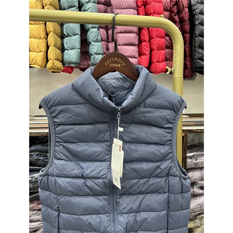 Youjia2025 otoño y invierno chaqueta de pluma ligera de caballo corto 90 chaleco blanco pluma de pluma de tamaño grande ocio versátil