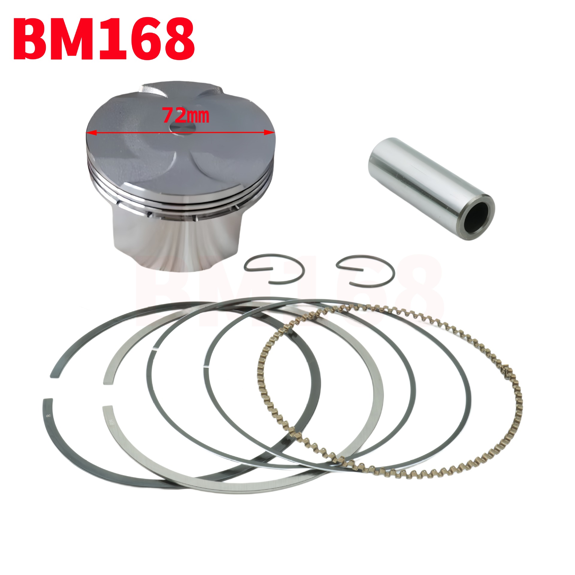Motorcycle piston kit diameter is 72mm suitable for Bajaj Pulsar NS200 NS 200