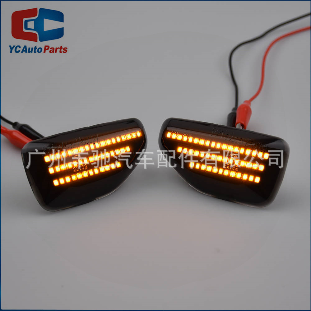 Para Dacia Logan Sandero Duster Lámpara de cuchilla de flujo lateral Luz de dirección lateral