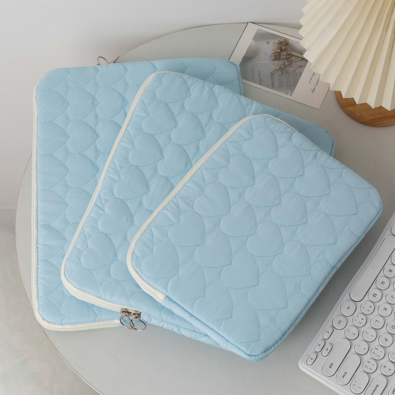 Quilted Love Ins Style High Color Value Laptop Sleeve 13 "iPad pro Flat Panel Protective Cover