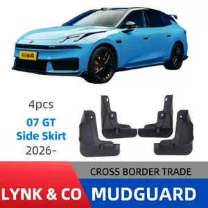 Suitable for Lynk & Co 07 GT with side skirt trim, 2026 model, for export and cross-border sales, car mud flaps, modification parts