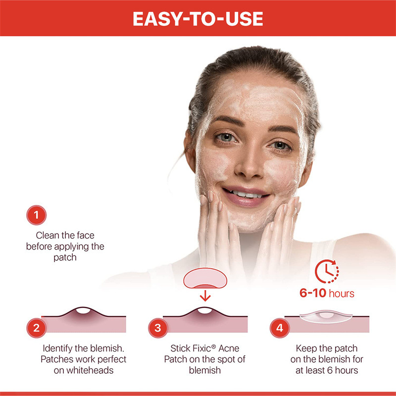 Patchs acne all'acido ialuronico a forma di cuore rosa_voghion.com