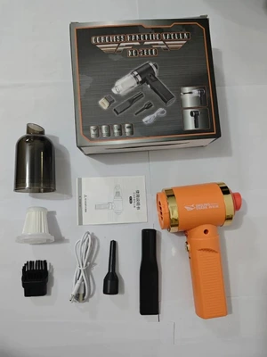 Cleaner with High Power and – Tozsoranlar - fs-068a-orange-built-in-battery-4000-mah-suction-and-blowing-dual-purpose