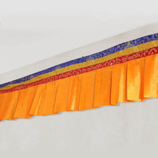 Free Shipping Eight Auspicious Curtain Wall Walls Tibetan Style Decoration Household Supplies Table Walls Puma Decoration Supplies Yellow 1
