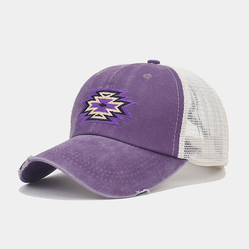 Unisex Gender Embroidery Design Unisex Retro Letter Embroidery Curved Eaves Baseball Cap