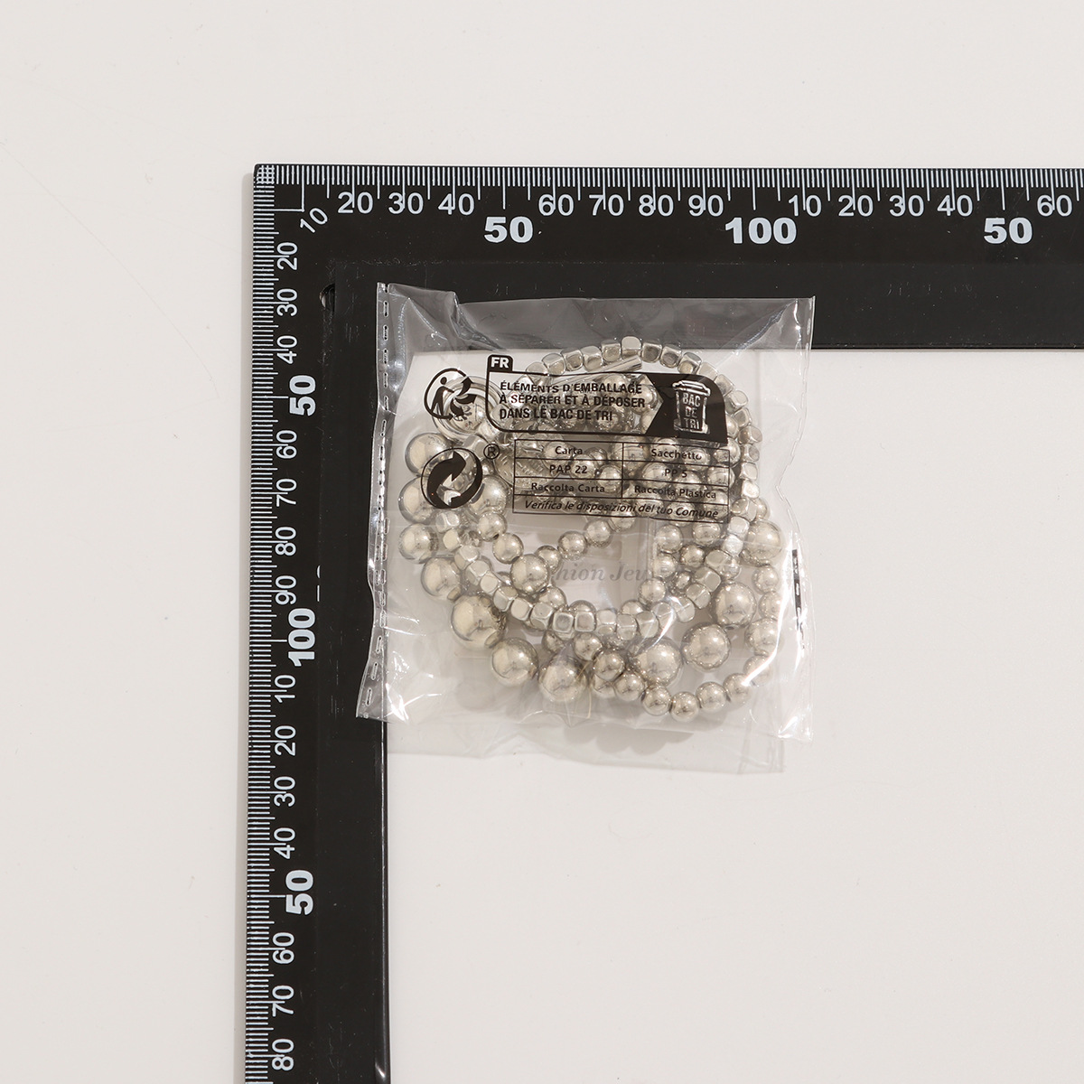 25g Weight Alloy, Copper Pendant Material Bracelets Classification CCB Chain Material Beaded Chain Chain Type 1 Set Quantity Street Occasion CCB, Alloy, Copper Material Heart Shape Pattern Women's Gender Exaggerated, Streetwear Style Exaggerated Streetwear Heart Shape CCB Alloy Copper Beaded Chain Beaded Bracelets Wholesale 55