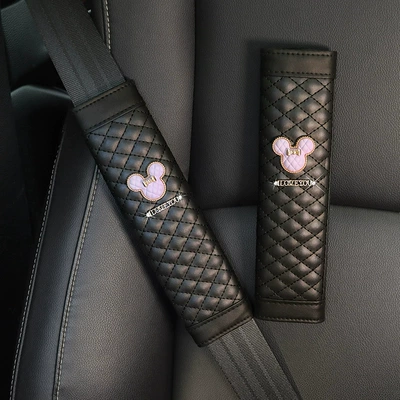 Car Seat Belt Shoulder Cover Seat belt shoulder pad - pair-purple-qiqi-head-shoulder-covers