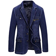 O 33904 Casual Denim Blazer ���eţ�����b �羳�����R�d