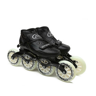 Zico Speed Skating Shoes Large Wheel Professional Racing Shoes for Adults, Boys and Kidsren, Adjustable Carbon Fiber Roller Skates, Adult Skates