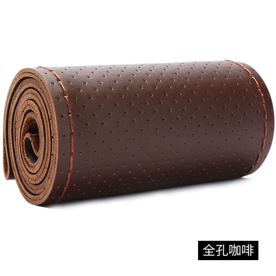 universal hand-stitched handle cover new – Steering wheel cover - full-bore-coffee-38cm