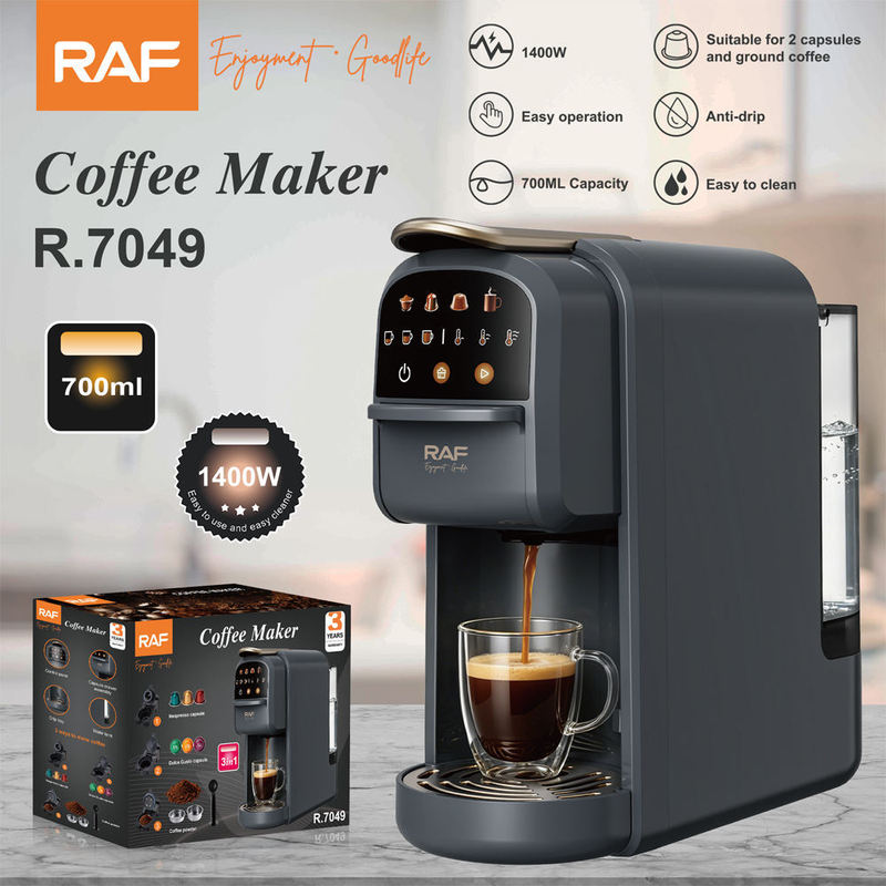 Cross-border foreign trade multifunctional coffee machine, fully automatic capsule coffee machine, small home-use Italian coffee machine 3-in-1 Cross-border foreign trade multifunctional coffee machine, fully automatic capsule coffee machine, small home-use Italian coffee machine 3-in-1