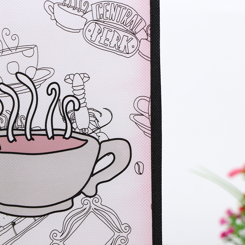 Tridimensional engrosada regalo publicitario promocional bolsa tejida película de impresión en color impermeable ropa bolso de compras al por mayor