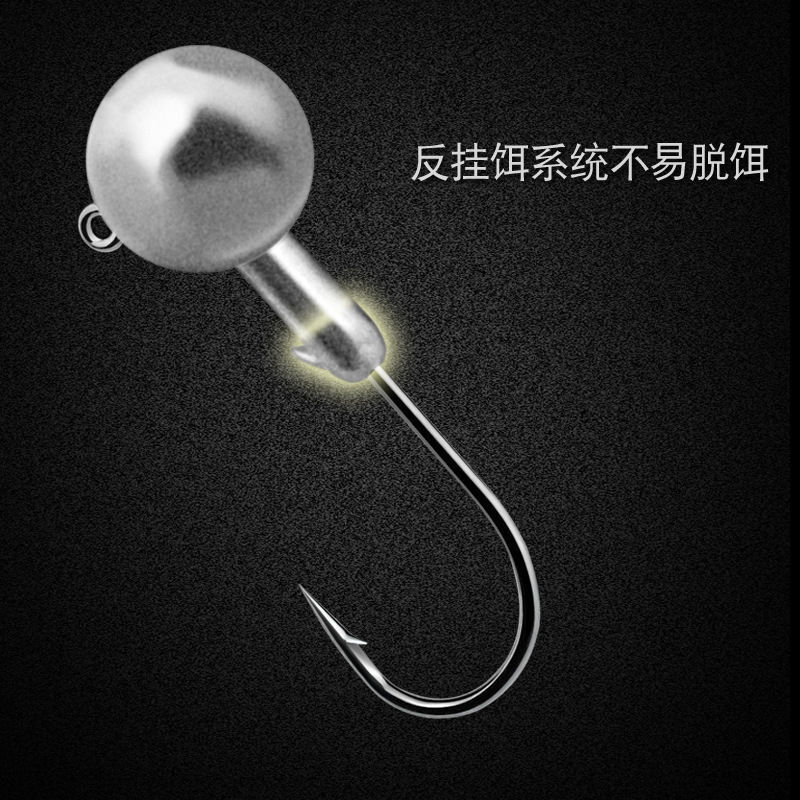 50枚加强版血槽铅头钩路亚饵软虫软饵钩鲈鱼翘嘴鳜鱼海鲈t尾曲柄|undefined