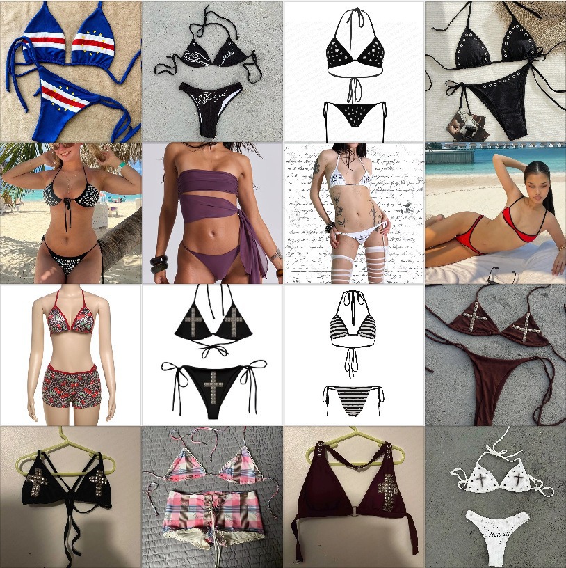 Europa y los Estados Unidos de verano nueva nota sexy correa transfronteriza bikini bikini damas vacaciones de playa al por mayor