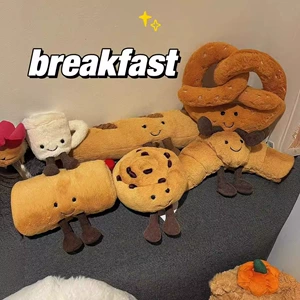 Fun Bread Doll jely Baking Food Plush Toy Simulation Toast Pillow Bakery Decorations Wholesale