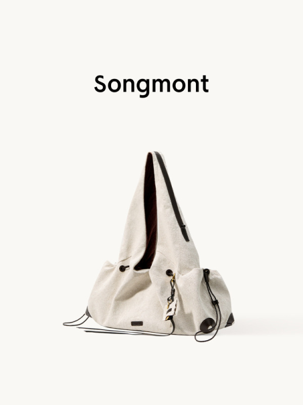 Songmont山下有松百纳系列腋下包女大容量休闲百搭通勤单肩流浪包|undefined