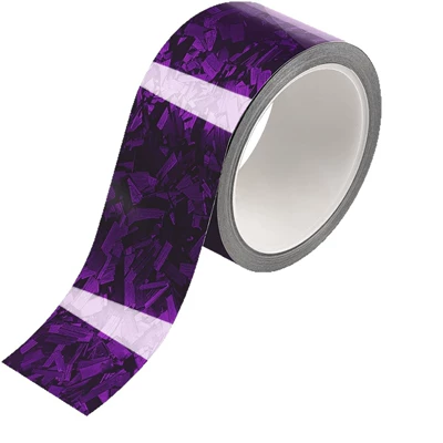 Auto Color Change Film — Changing Film - pet-flower-carbon-purple-3cm5mmeters