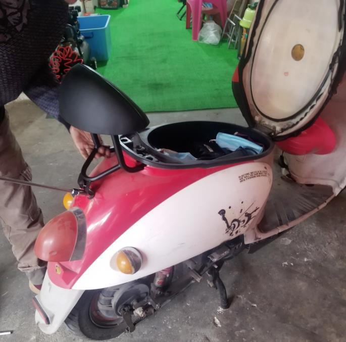 Electric Motorcycle Rear Backrest Little Turtle King Modified Accessories Backrest Frame Little Turtle Rear Rack Rear Pull Armrest Tail Rack