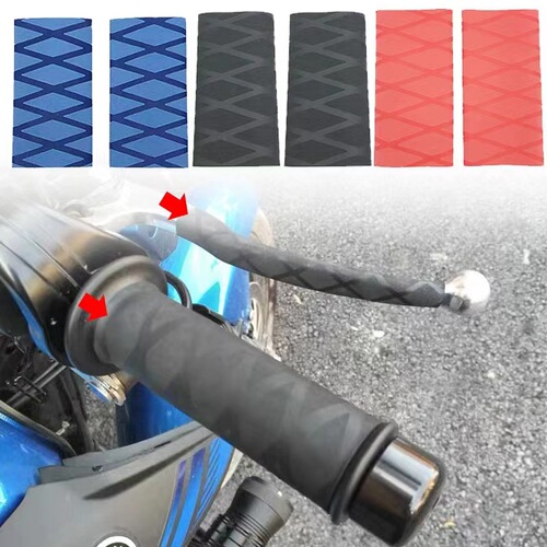 Motorcycle accessory heat shrink handlebar cover electric bicycle handlebar anti-slip rubber cover modification electric heat handlebar cover