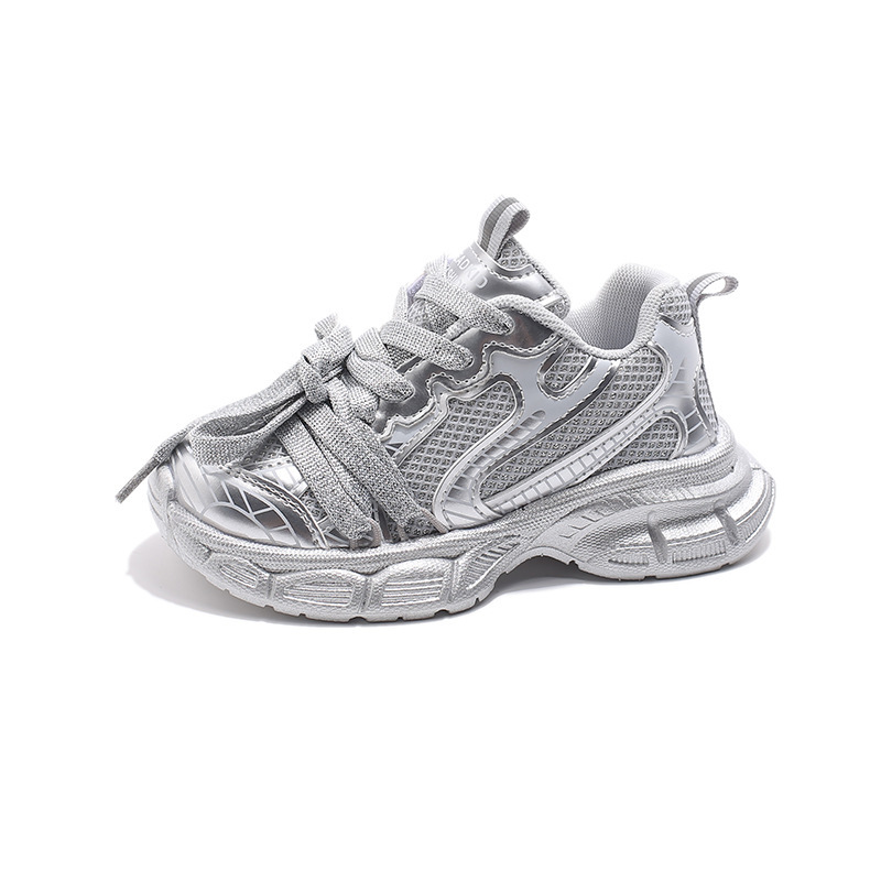 Baskets en maille respirante pour filles et garçons, chaussures de course décontractées et confortables pour enfants_voghion.com