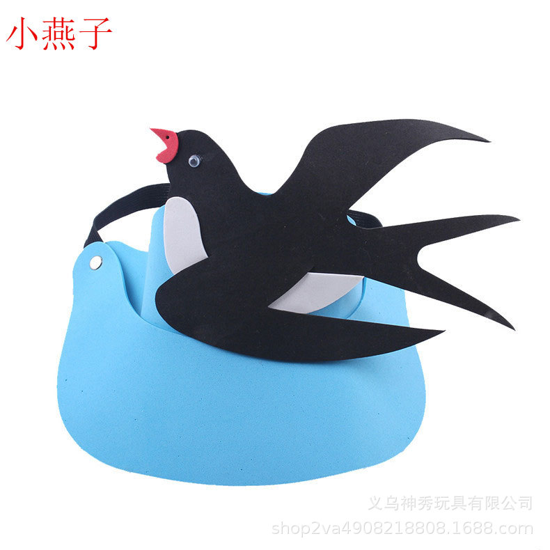 Día del niño Eva sombrero para el sol actividades entre padres e hijos dibujos animados animal tocado doce tocado del zodiaco