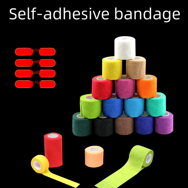 Writing Finger Protection Bandage Self-Adhesive Elastic Finger Bandage Non-Woven Solid Color Pet Anti-Dirty Bandage Manicure Protection