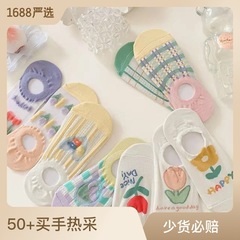 Boat socks for women summer thin ins trend versatile cute sweet girls new invisible socks new style does not fall off