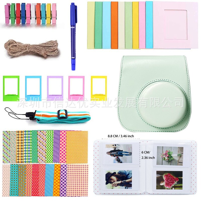 Fuji Instax Mini12 Camera Bag Photo Album Photo Frame Sticker Accessories Set 8-in-1 for 12 11 9