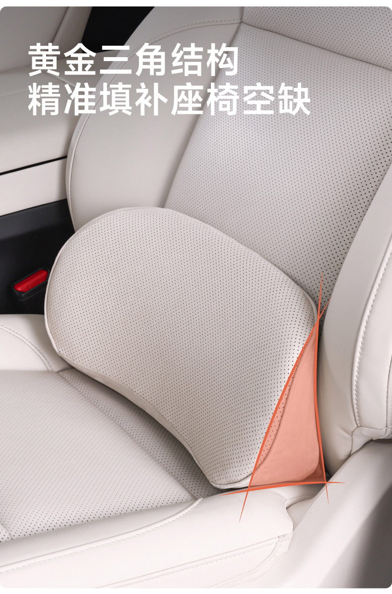 Car Lumbar Cushion Car Cushion Memory Foam Small Lumbar Cushion Car Backrest Waist Protection Seat Support Headrest Neck Protection