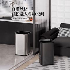 ホテルゴミ箱、客室、商業オフィス、二層クリエイティブホテルレストラン、KTV、印刷可能なロゴケータリング12L