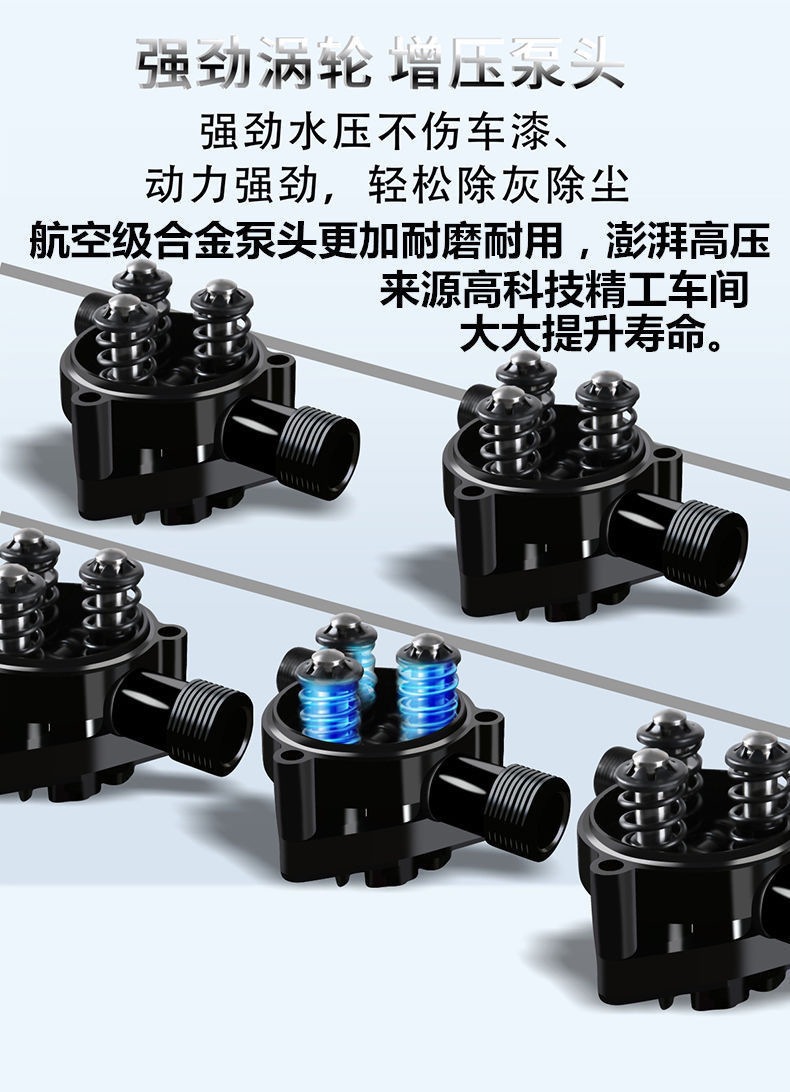 Smart Car Washing Machine Artifact High-Pressure Water Pump High-Power Household 220V Portable Car Brush Gun Fully Automatic Cleaning Machine
