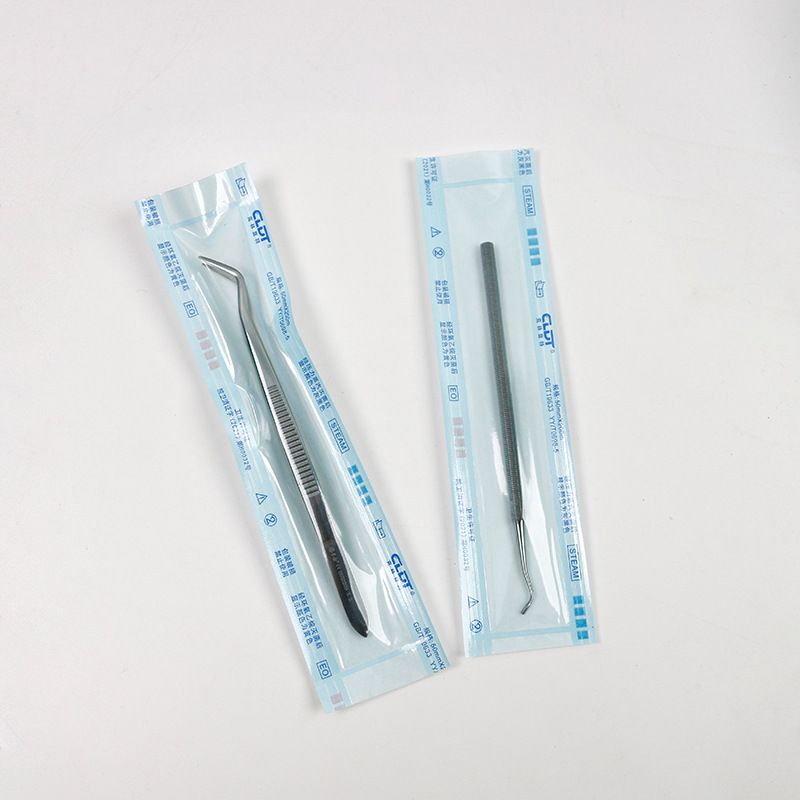 Bolsa de esterilización oral dental bolsa de embalaje bolsa de desinfección bolsa de rollo de papel de desinfección máquina de sellado cinta de desinfección cinta indicadora