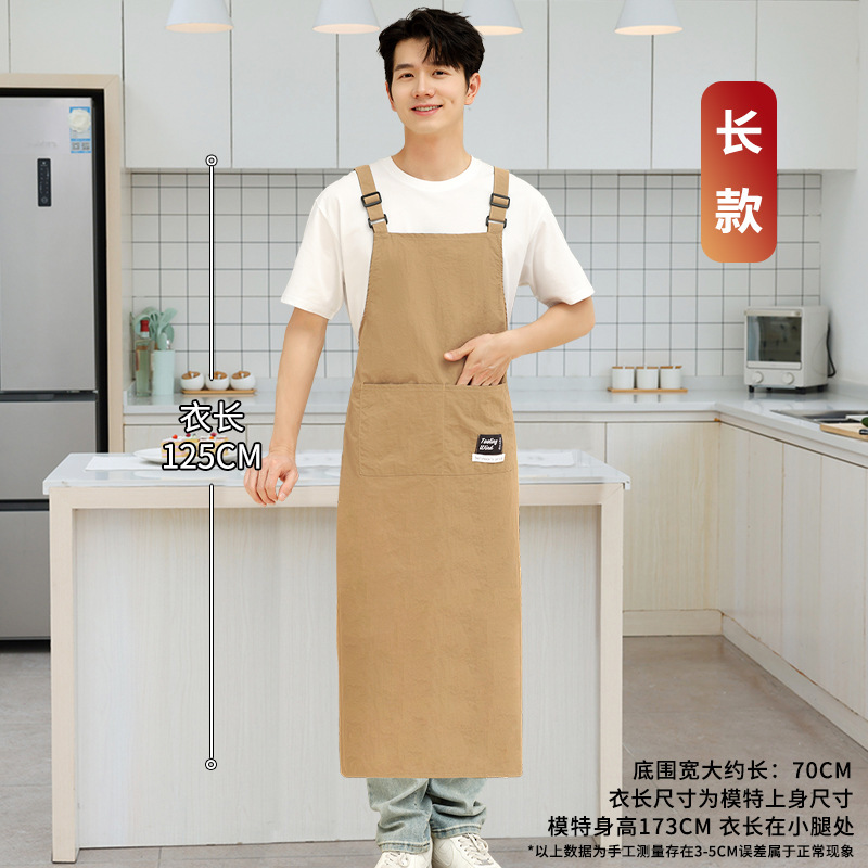 キッチンや家庭用の男性用エプロン 2025 新しい耐油性と防水性の仕事とケータリングのための特別なハイエンドの若いスタイルのカスタマイズ|undefined