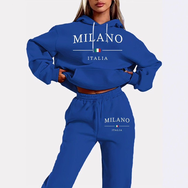 Shein Amazon Best-Selling Casual, Comfortable and Simple Women's Sweatshirt Suit Autum Long-Sleeved Hooded Sweatshirt