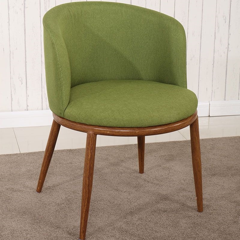Mesa y silla de madera sólida nórdica, mesa de comedor redonda creativa, mesa de negociación moderna y simple. image 23