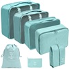 Folding storage bag for traveling, organizer bag, cosmetic bag, clothing, footwear, case bag, set